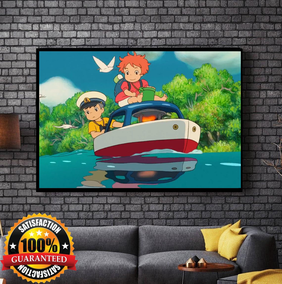 Ponyo Poster Film Studio Ghibli Anime Poster Wandbehang - Etsy