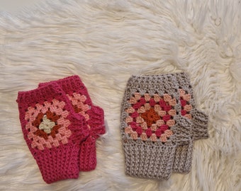Crocheted gloves