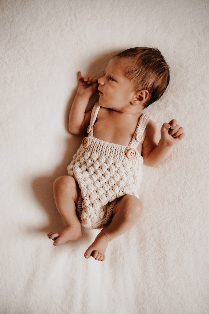 Newborn Romper Knit image 8