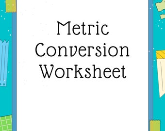 Foglio di lavoro per la conversione metrica