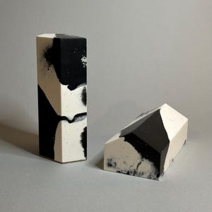 Unique Bookends Handcrafted from Jesmonite / Marble Home Decor / Shelf Decor / Interior Styling