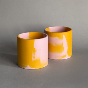 Maceta mediana única hecha a mano con jesmonita / Decoración del hogar de mármol / Maceta / Regalo de inauguración de la casa / Decoración de interiores