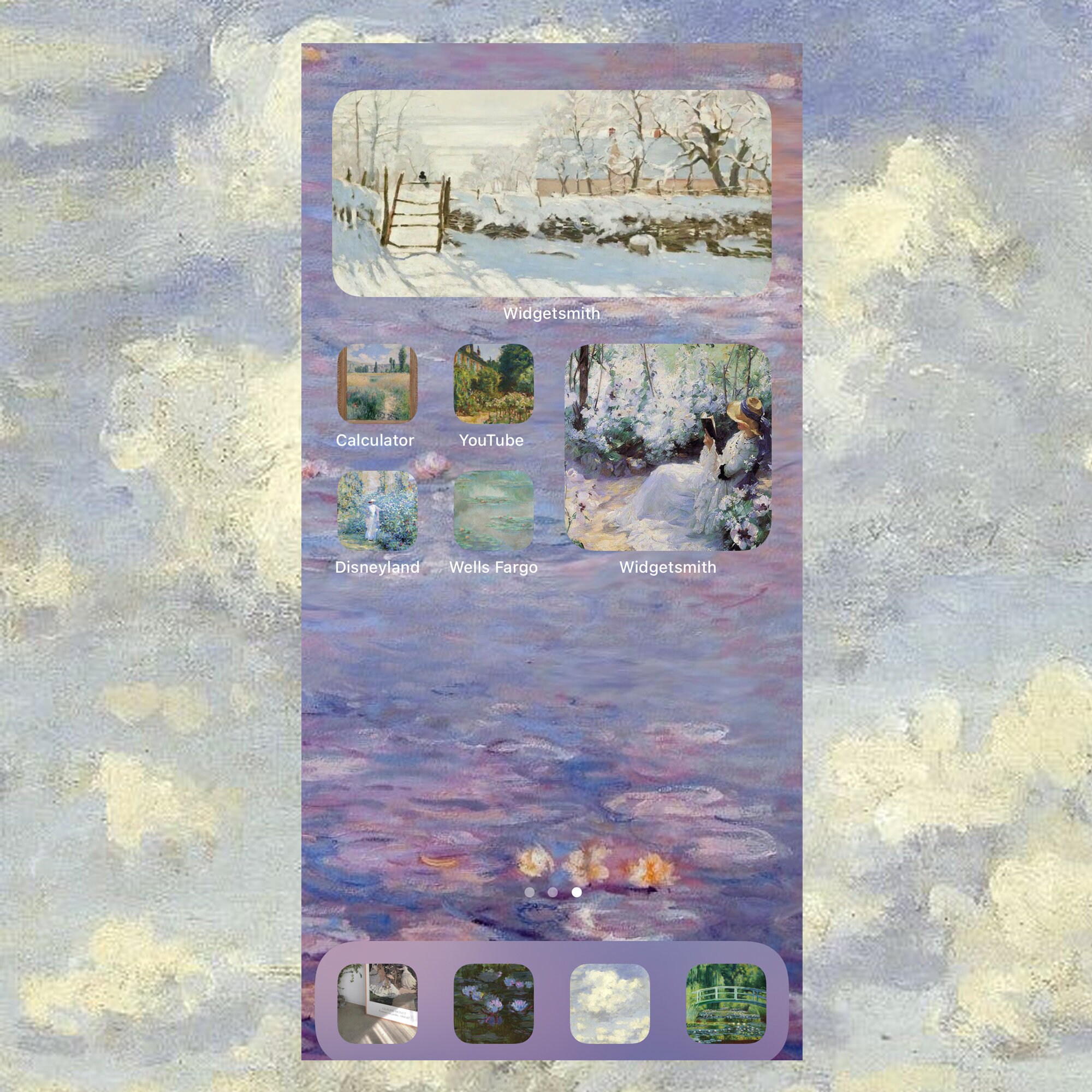 IOS 14 Homescreen Claude Monet Aesthetic - App Icons, Widgets ...