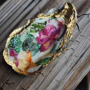 Oyster Shell Jewelry Holder -  Handmade