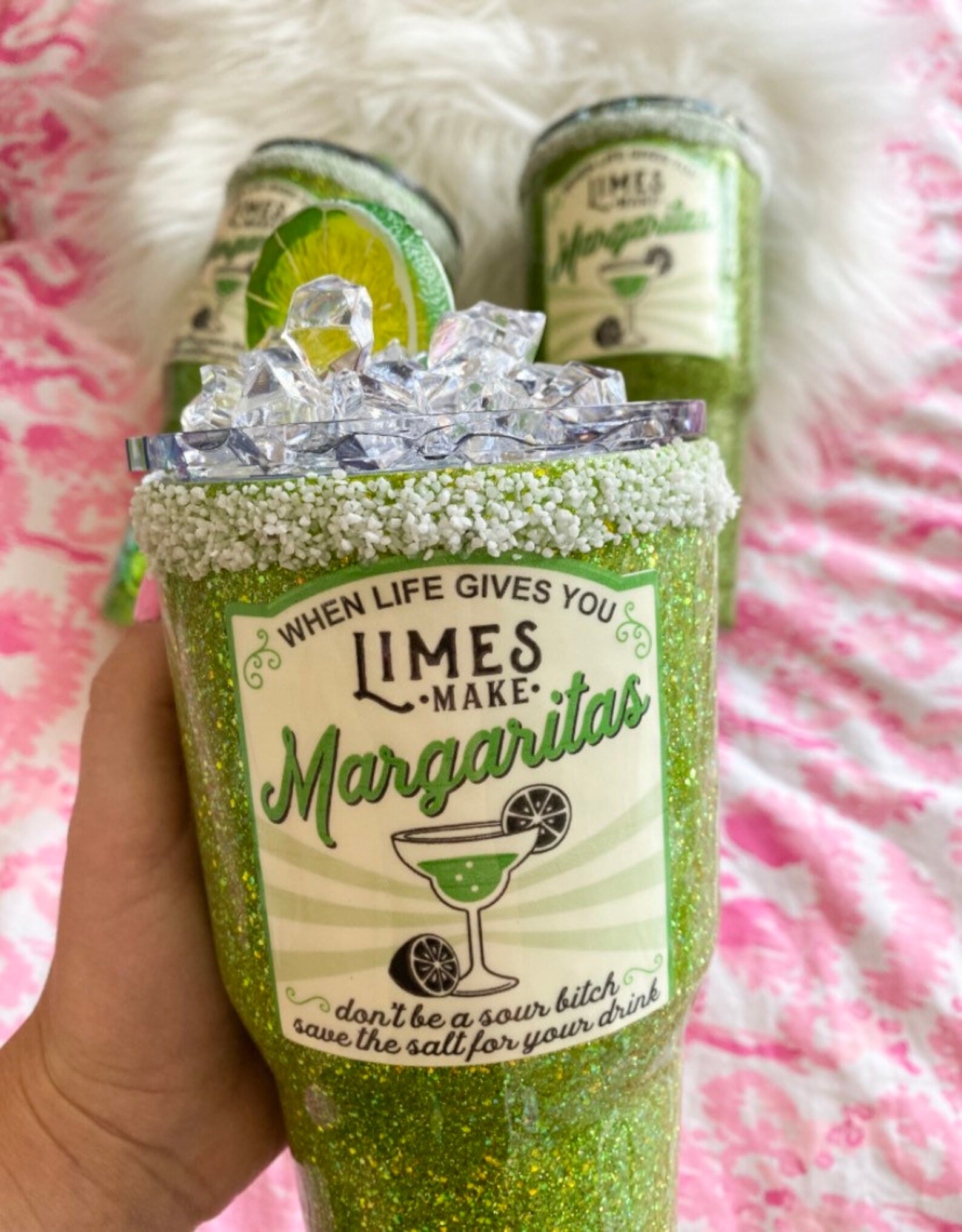 Ice Topper Tumbler Tequila Lime Tumbler Lime Ice Tumbler Etsy