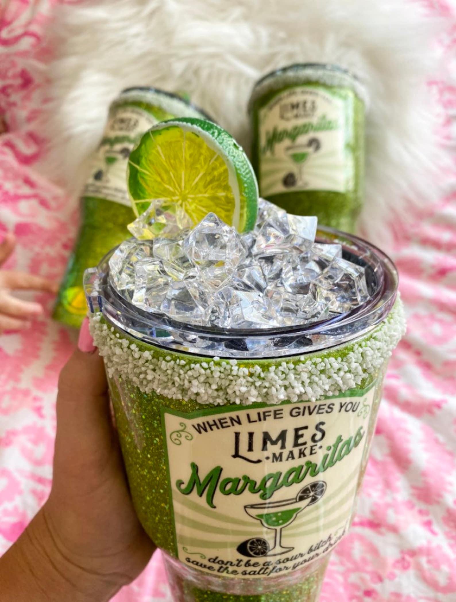 Ice Topper Tumbler Tequila Lime Tumbler Lime Ice Tumbler Etsy