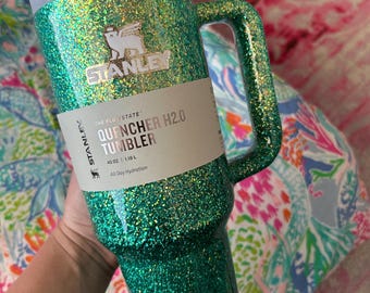 Glitter Stanley tumbler