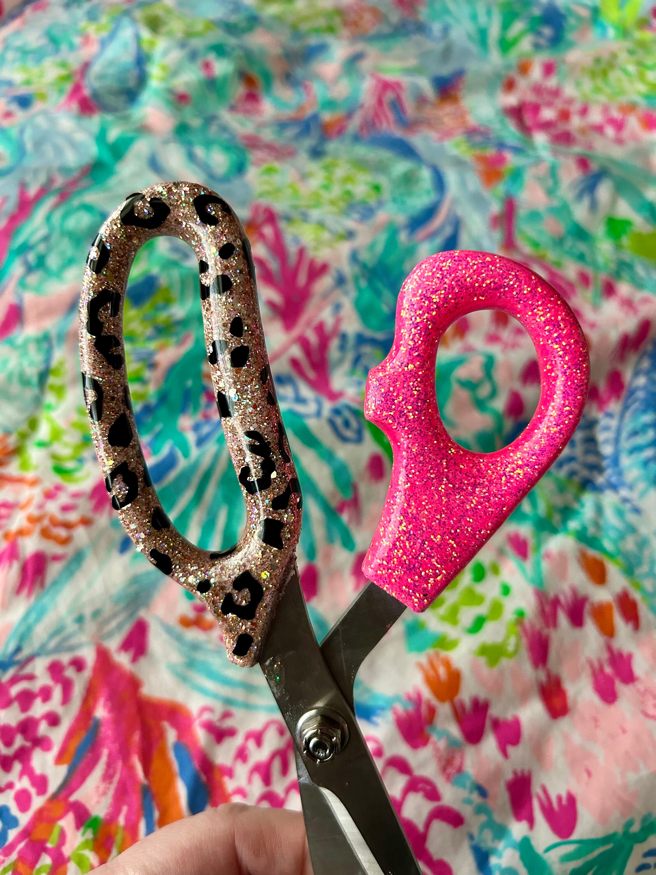 Leopard Scissors Leopard Glitter Scissors // Glitter Scissors - Etsy