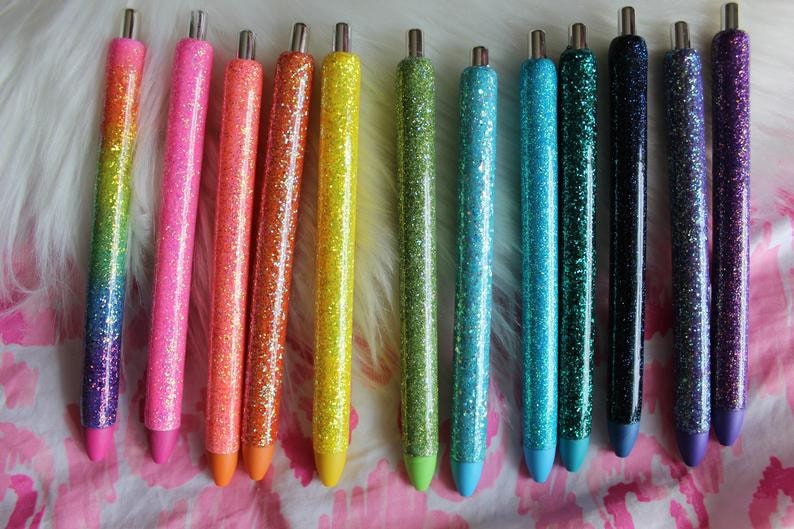 Glitter Pens // Refillable Inkjoy Glitter Pens - Etsy