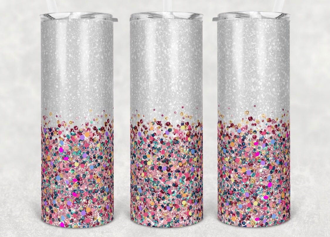 Confetti Tumbler Personalized Tumbler Bridesmaid Bride Etsy