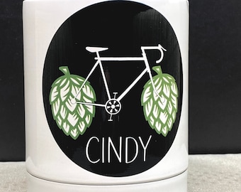 Personalized wide 10oz low ball Tumbler for Biker and Beer Lovers