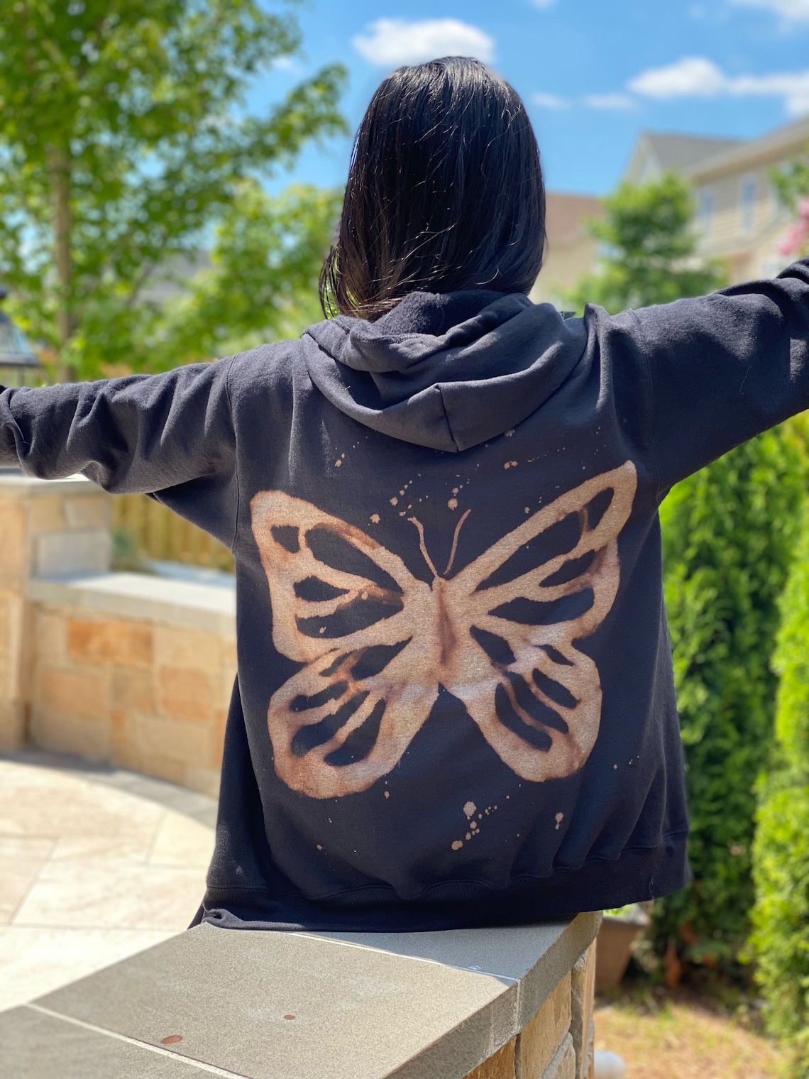 butterfly hoodie and sweatpants