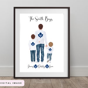 Sports fan gift for dad, Father's day gift from children, personalized gifts for dad, hockey gift, gift from kids, NFL