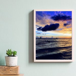 Sunset over Clearwater Beach, Florida, Printable Wall Art, Instant Digital Download, Wall Art, Art Prints, Home Decor