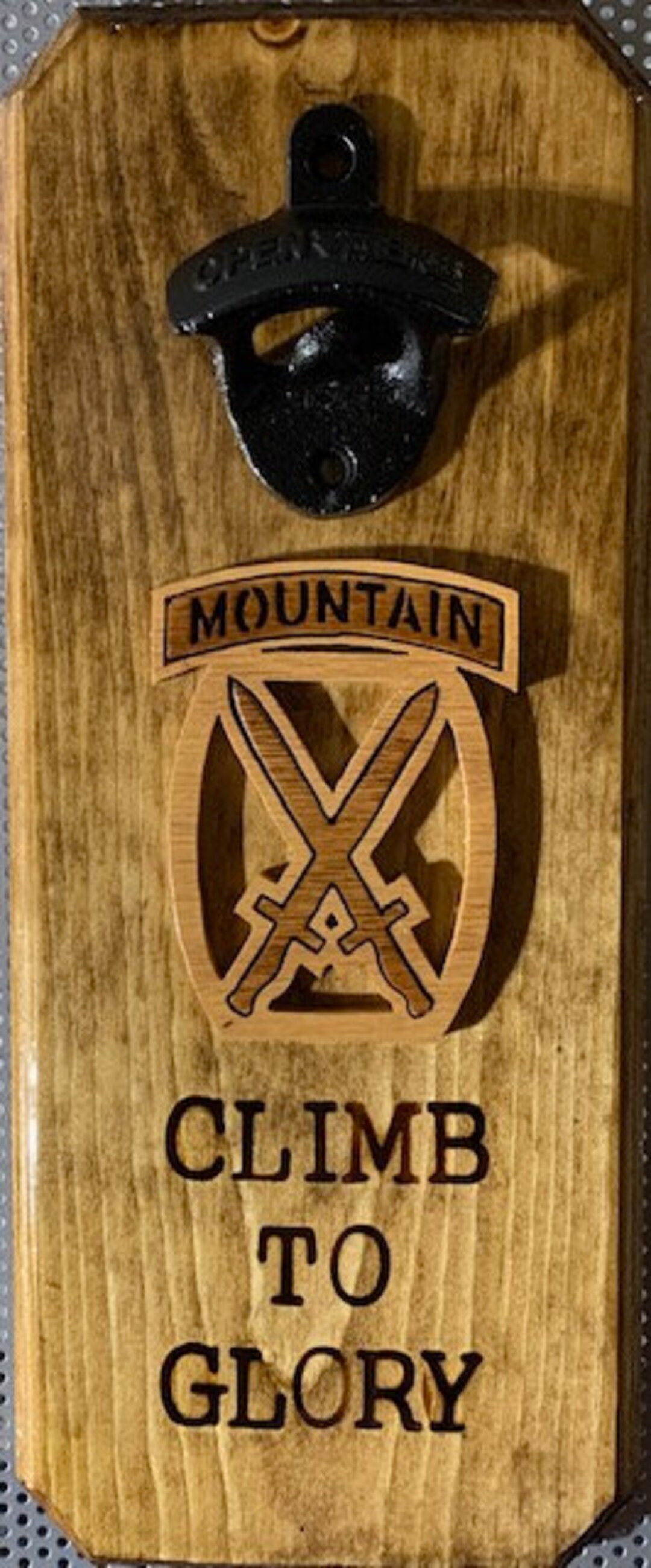 10th Mountain Division climb to Glory Bottle Opener Etsy