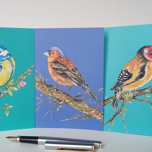 Set notitiekaarten met enveloppen van mijn originele aquarelkunstwerk.