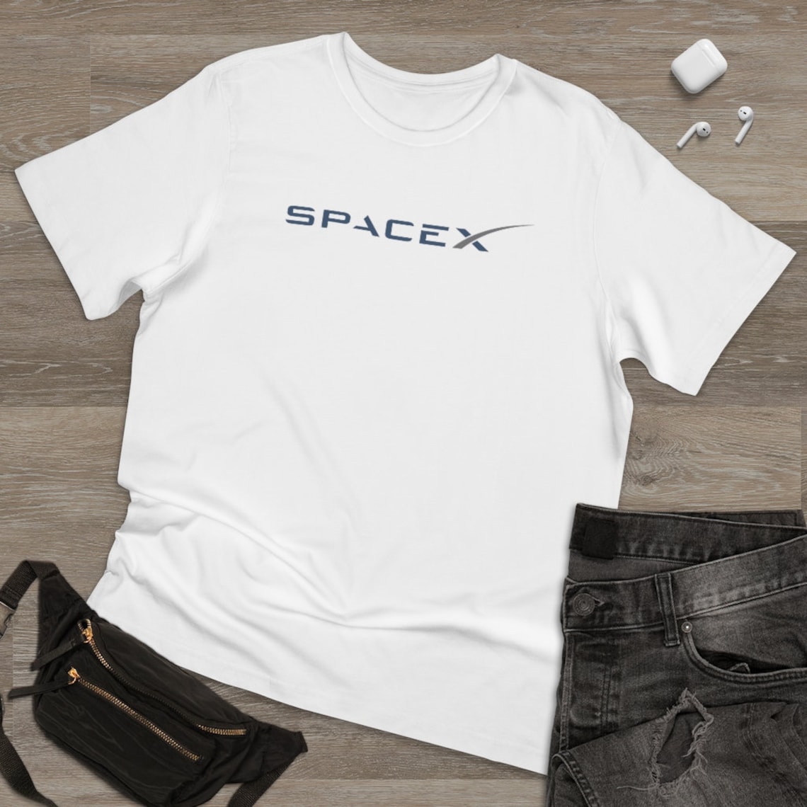 SpaceX Logo Unisex Deluxe Tshirt Etsy