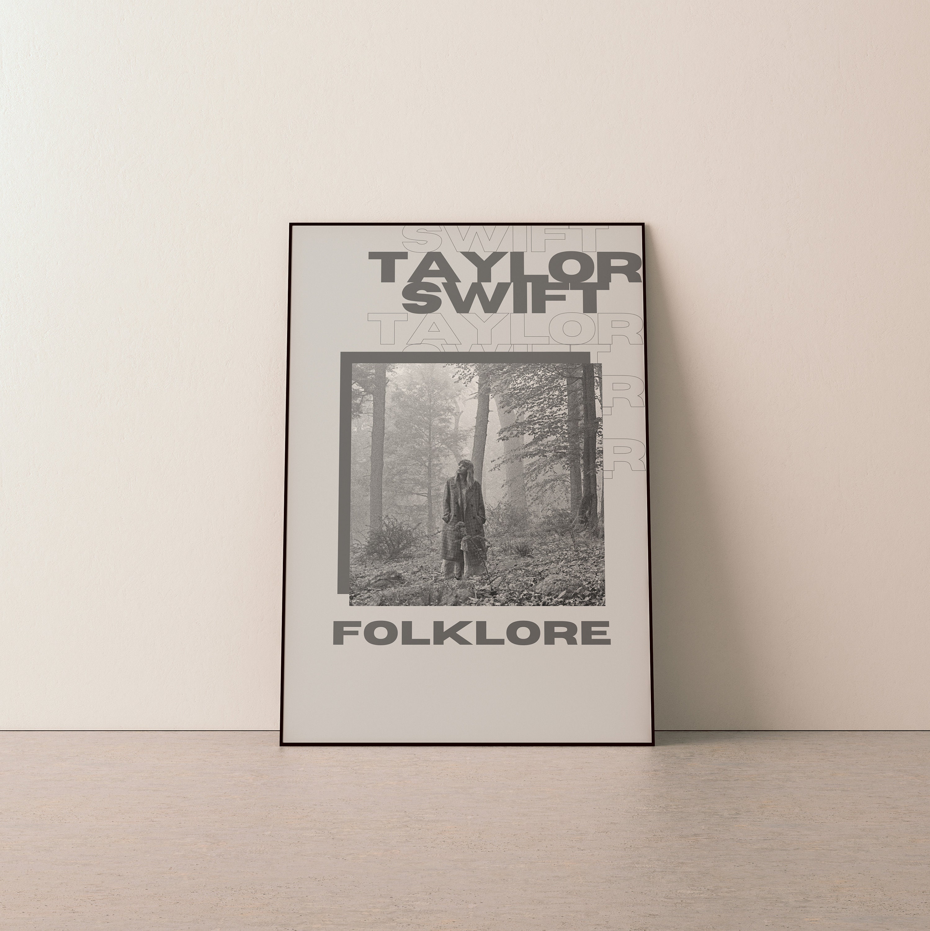 Taylor Swift Folklore Album Poster Etsy