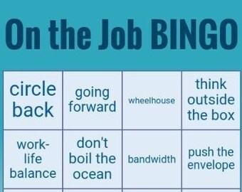Virtuelles BINGO spielen! "On The Job" Edition. 30 Virtuelle Karten.