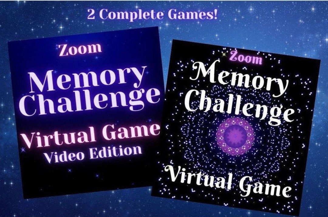 Virtual Memory Challenges Includes 2 Full Games, 70 Pages Total. Great for Zoom Etsy