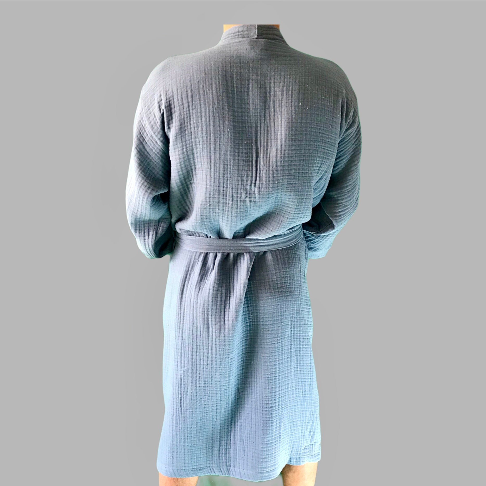 Muslin Bathrobe Cotton Robe Turkish Bathrobe Spa Robe Etsy
