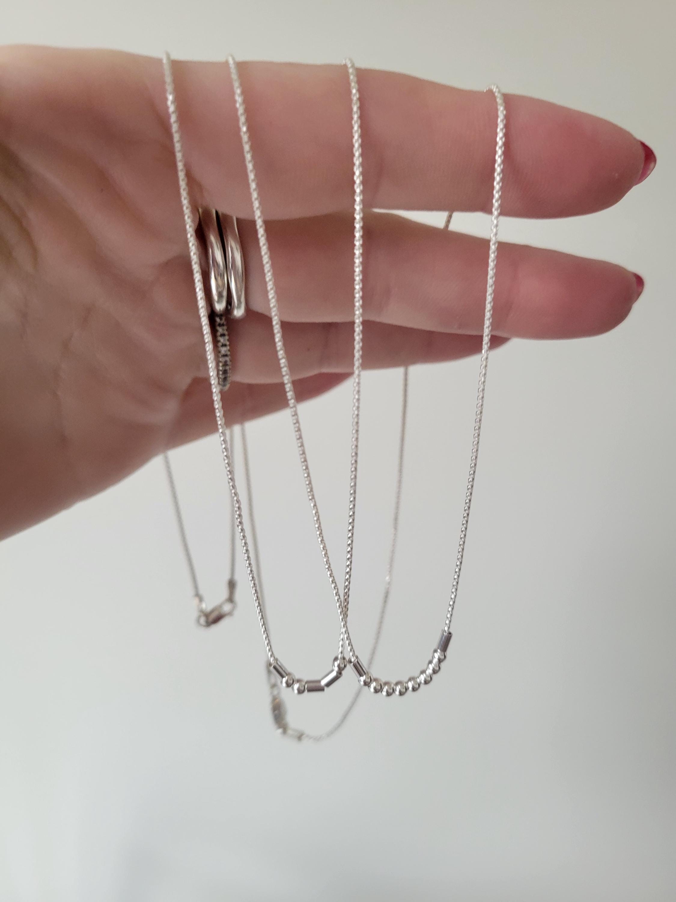 STERLING SILVER Morse Code Necklace • Custom Secret Message Jewelry ...