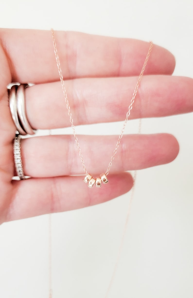 40th Birthday Necklace, Dainty Necklace, Forty gift, 40 Birthday Gift, 14k Gold Filled /Sterling Silver, Milestone birthday, Gift for her image 5