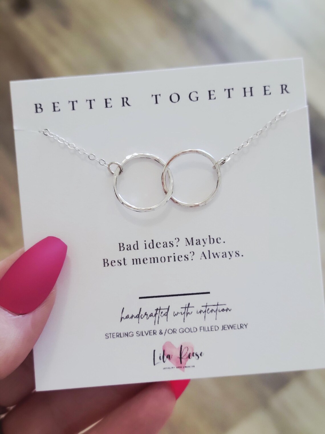 Infinity Necklace – Better Together Interlocking Rings Jewelry ...