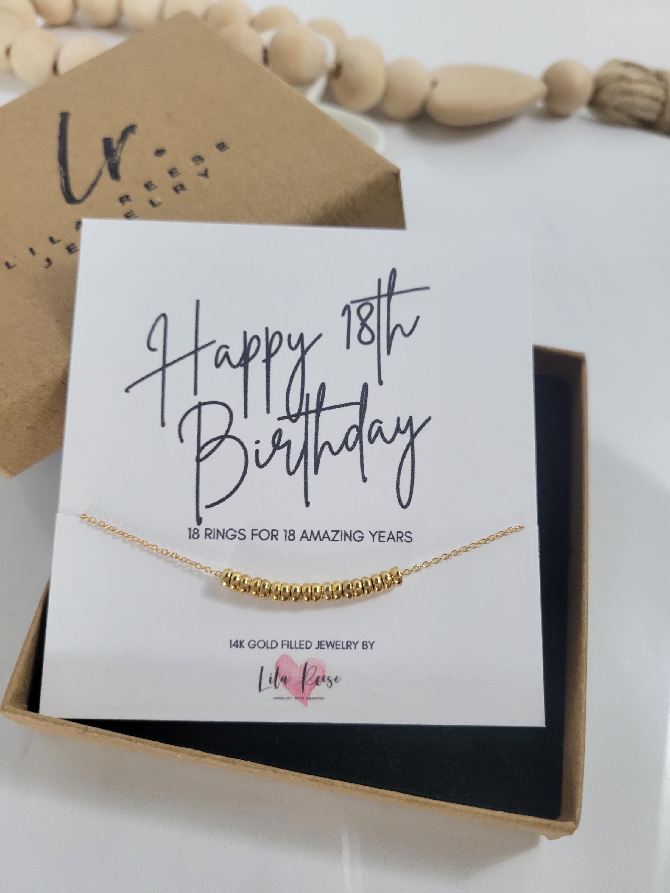 Gold Necklace 18th Birthday Canada