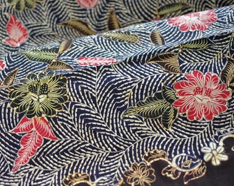 Madura Batik Hand Drawn Fabric Indonesian  Sarong Peranakan Balinese Solo Wax Resist Art Pareo Beach Cover Up Java Kain Batik Tulis Tapestry