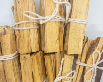 Five (5) Palo Santo Sticks, Palo Santo Bundle, Holy Wood, Smudging, Cleansing, Meditation, Bulk Palo Santo, Crystal Cleansing