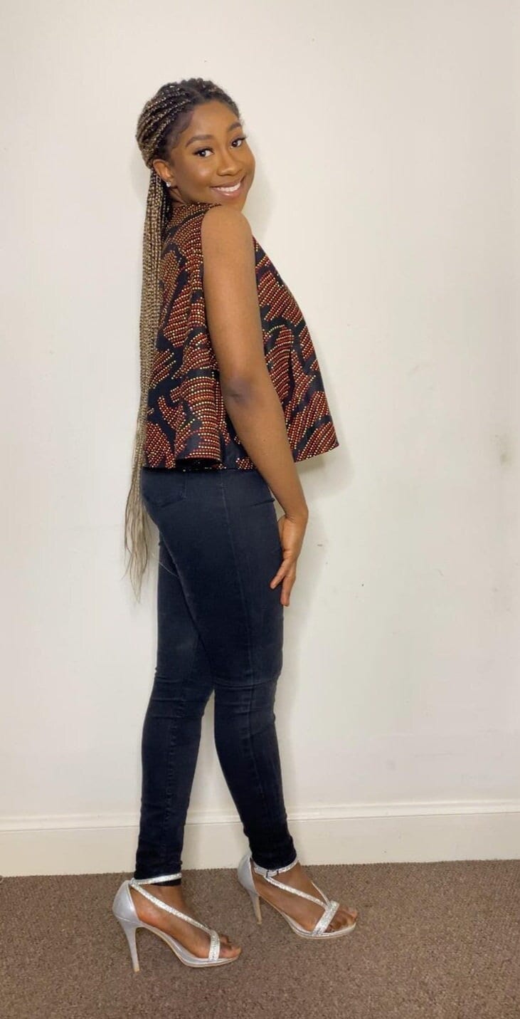 African Print Top Flared Crop Top Ankara Top Chitenge Top Cotton Top Etsy
