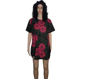 African print flowered top/ Ankara top/ Chitenge top