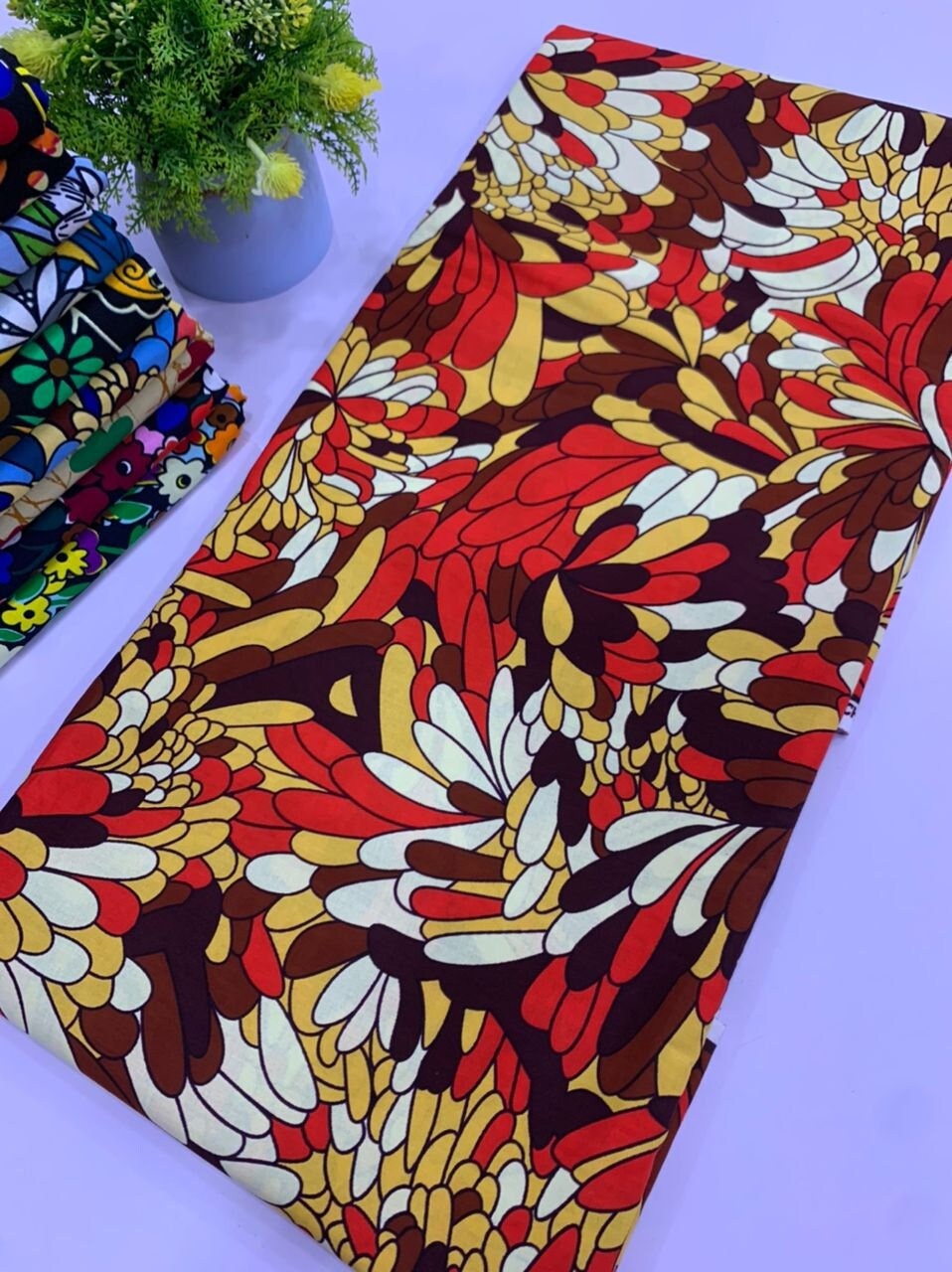 Embroidery Chitenge/ African Print/ Ankara Fabric/ Zambian Style