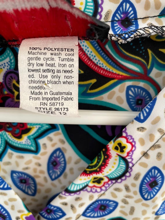 Notations Short Sleeve Colorful Button Size 12 - image 4