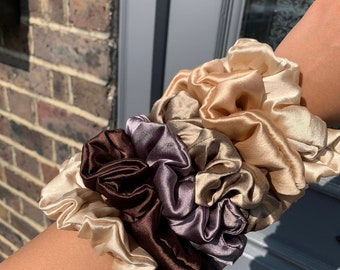 100% Mulberry Silk Hair Scrunchie,Silk Hair Tie, Silk Gift