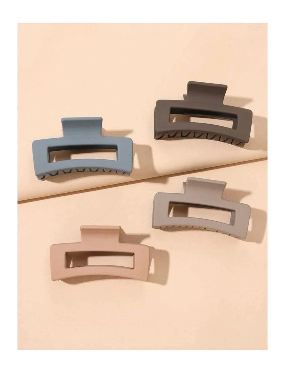 Matt Pastel Strong Claw Clip Set Claw Clip Thick Hair Gift for Her Hair