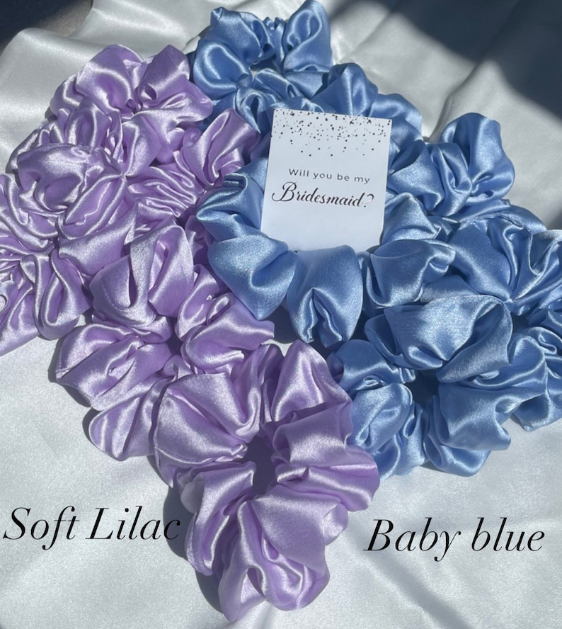 100% Mulberry Silk Hair Scrunchie,Silk Hair Tie, Silk Gift image 10