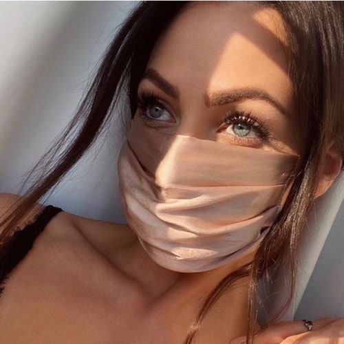 100 Mulberry Silk Face Mask Breathable Acne Prevention Etsy UK