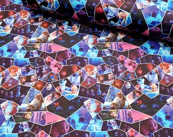 Elsa Frozen II Themed Printed Faux Leather Vinyl Sheet R600-C