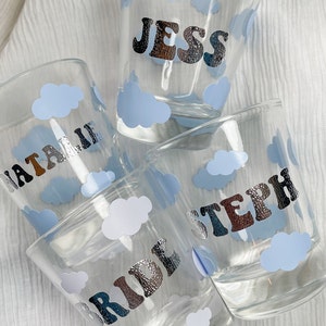 Personalized Bride on Cloud Nine Shot Glasses | Bachelorette Party Favors