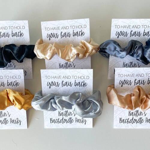 Nola Bachelorette Party Favor Scrunchie Hair Ties To Have Etsy