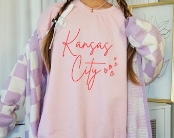 Kansas City Crewneck Sweatshirt: Unisex Midwest Style KC Pride
