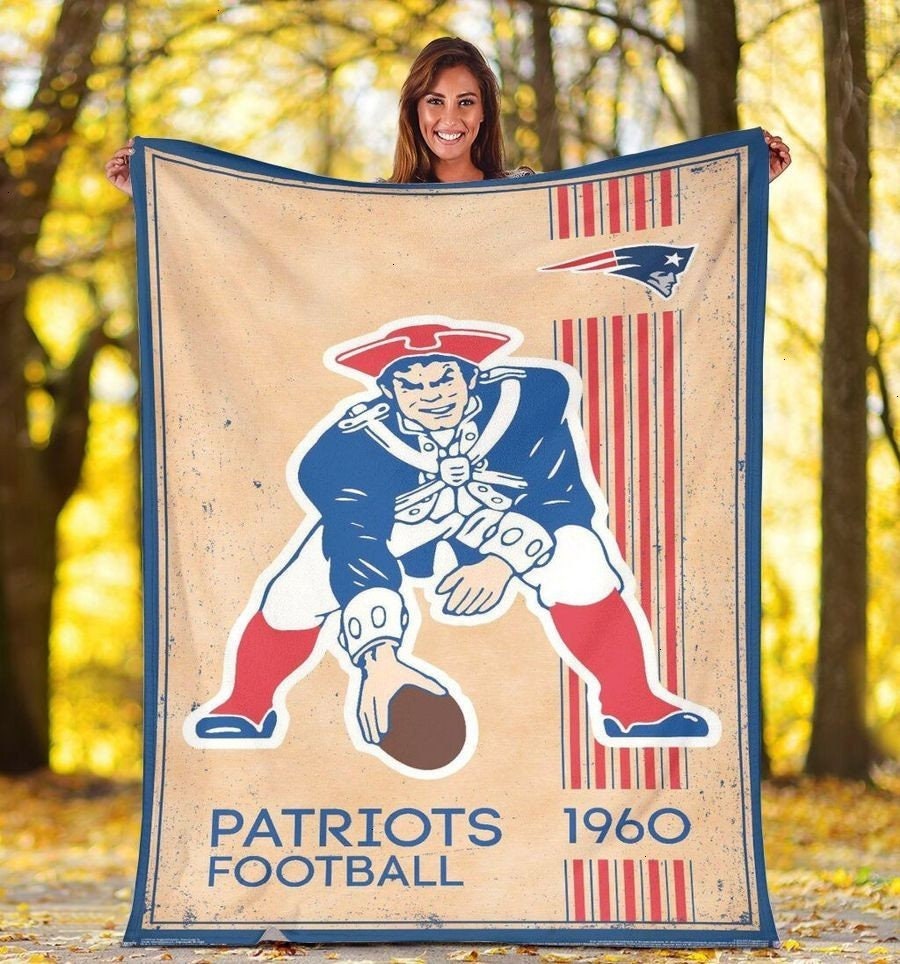 New England Patriots Team BlanketFleece Blanket Home Etsy