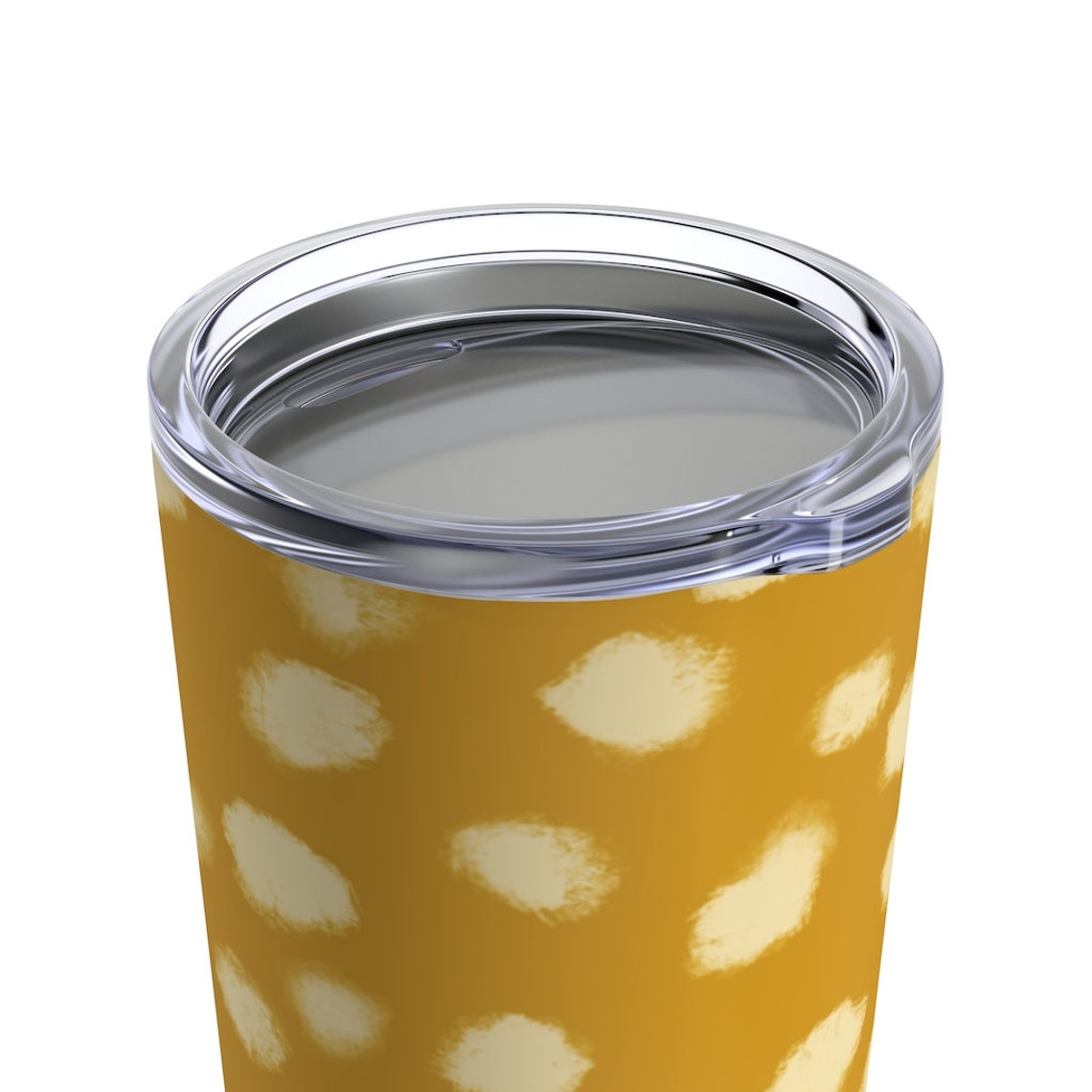 Yellow Polka Dot Tumbler 20oz Mustard Yellow Polka Dot Etsy