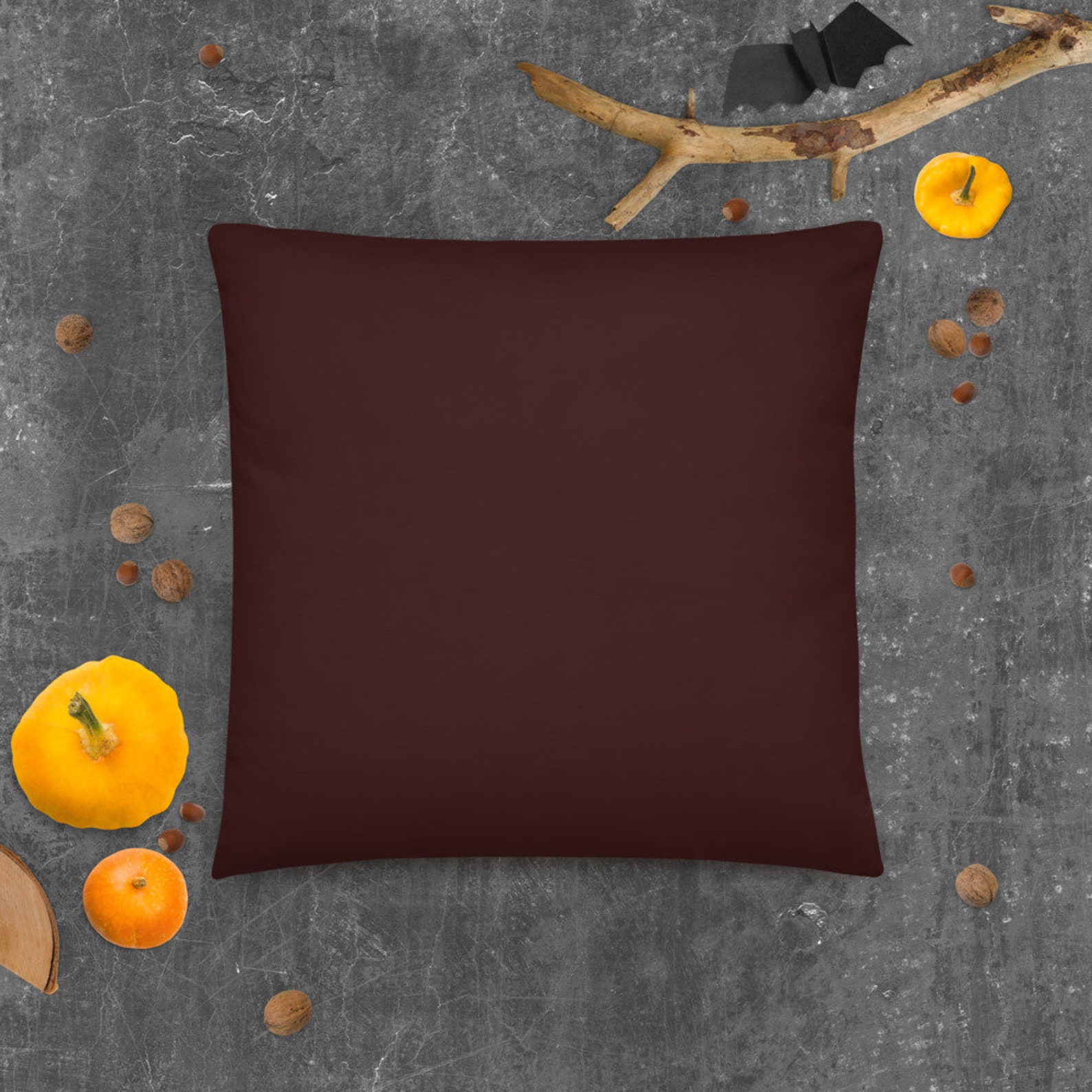 Deep Cranberry Throw Pillow Fall Throw Pillows Autumn Etsy