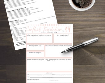 Conflict Resolution Worksheet | Fight Fair | Argue Right!