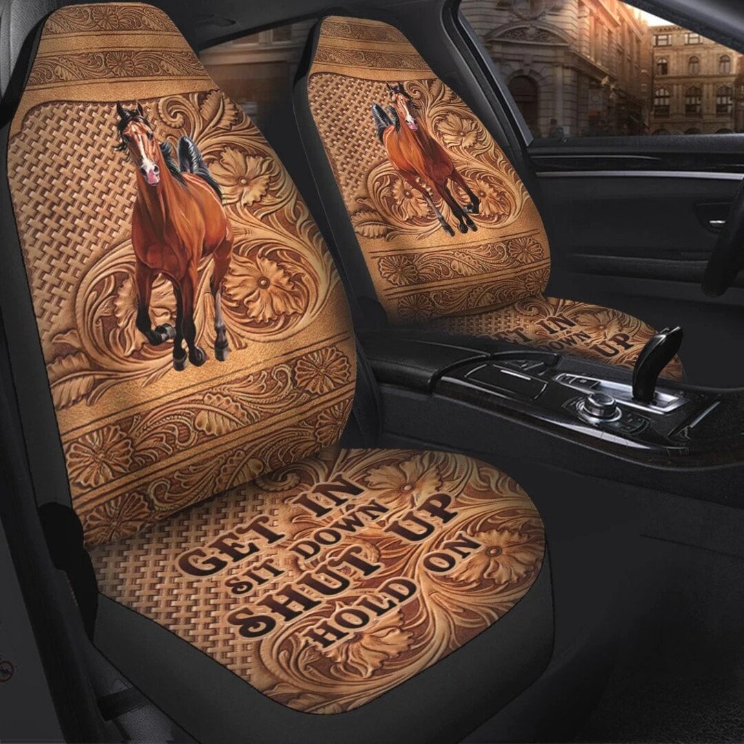 Love Horse Car Seat Covers Horse Personalized Seat Covers Etsy