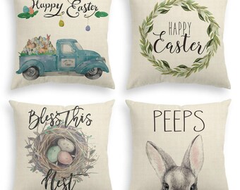 NIDITW Easter Eggs Hanging on a Branch Happy Easter Cotton Burlap Decorative Rectangle Throw Lumbar Waist Pillow Case Cushion Cover for Couch Living Room 12X20 inches NIDITW Easter Eggs Hanging on a Branch Happy Easter Cotton Burlap Decorative Rectangle Throw Lumbar Waist Pillow Case Cushion Cover for Couch Living Room 12X20 inches