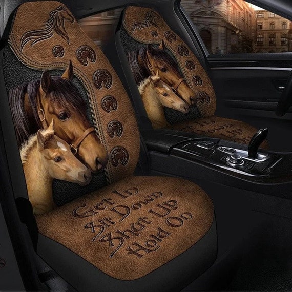 Love Horse Car Seat Covers Horse Personalized Seat Covers Etsy
